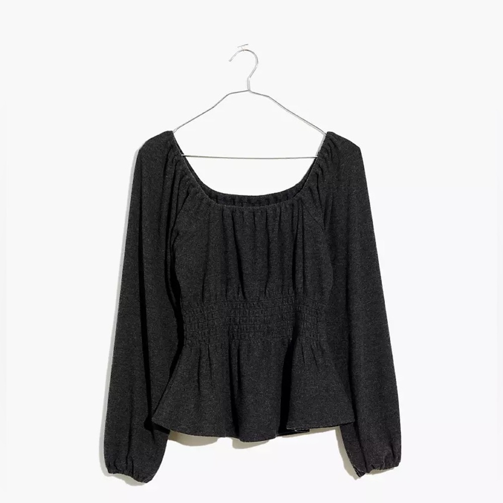 Madewell Plush Squared Neck Top